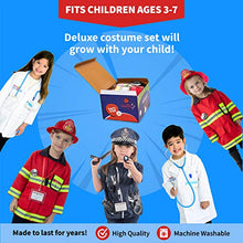Load image into Gallery viewer, Born Toys Premium 16pcs Costume Dress up Set for Kids Ages 3-7 Fireman,Police Costume, and Doctor All Sets are Washable and Have Accessories