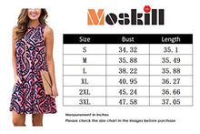 Load image into Gallery viewer, Summer Casual Tshirt Dresses for Women Swing Sun Dress Beach Swimsuit Cover Ups with Pockets Small Deep Blue