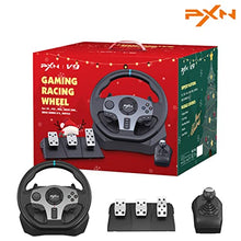 Load image into Gallery viewer, PXN V9 Gaming Steering Wheels - 270/900° Driving Sim Racing Wheel, PC Racing Wheel Dual-Motor Vibrate with Pedals and Joystick, for Xbox Series X|S,PS3, PC,Xbox One,Nintendo Switch - Unique Gifts For Xmas