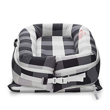 Load image into Gallery viewer, DockATot Deluxe+ Dock (Charcoal Buffalo) - The All in One Baby Lounger - Perfect for Co Sleeping - Suitable from 0-8 Months