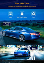 Load image into Gallery viewer, REDTIGER Dash Cam Front Rear Camera 4K/2.5K Full HD Car Dashboard Recorder with 3.16” IPS Screen, Wi-Fi GPS Night Vision Loop Recording 170° Wide Angle WDR, Free 32GB Card