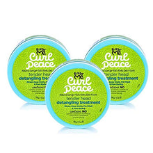 Load image into Gallery viewer, Just for Me Curl Peace Tender Head Detangling Treatment (3 Pack) - Rinses Away Knots, Pre-Wash, Post-Styling, Contains No Parabens, Sulfates, Mineral Oil, Petrolatum, or Animal Testing, 12 oz