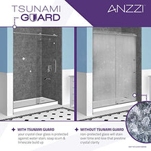 Load image into Gallery viewer, 72 x 60 inch Framed Shower Door in Matte Black | Halberd Water Repellent Glass Shower Door with Seal Strip Parts | Easy Gilde Rollers Sliding Shower Door | SD-AZ052-02MB