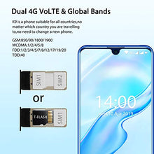 Load image into Gallery viewer, OUKITEL K9 Unlocked Cell Phones 7.12" FHD+ Water Drop Screen 4GB RAM+64GB ROM,16MP+8MP Dual Camera, 6000mAh Battery 4G Android 9.0 Unlocked Smartphones, Dual SIM Smartphone Support OTG(Black)