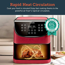 Load image into Gallery viewer, COSORI Air Fryer(100 Recipes, Rack & 4 Skewers),3.7QT Electric Hot Air Fryers Oven Oilless Cooker, 11 Presets, Preheat & Shake Reminder, LED Touch Digital Screen, Nonstick Basket, 1500W, Red