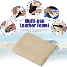 Load image into Gallery viewer, Airlab Chamois Cloth for Car - 35'' x 23.6'' - Drying Towel Natural Shammy Towel Real Leather Washing Cloth Cleaning Towel Car Wipes