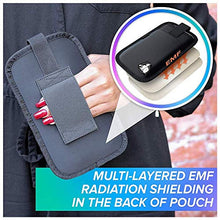 Load image into Gallery viewer, DefenderShield Universal EMF & 5G Radiation Protection Pouch for Smartphones, Cell Phones and Other Electronic Devices (Medium w/Flap)