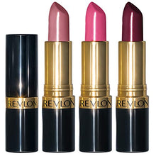 Load image into Gallery viewer, Lipstick Set by Revlon, Super Lustrous 3 Piece Gift Set, High Impact, Moisturizing, Cream Finish in Pink, Plum & Berry, Pack of 3