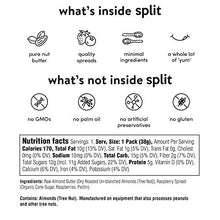 Load image into Gallery viewer, Split Nutrition Almond Butter Squeeze Packs - Gluten-free, Pantry Snack, Non-GMO, Real Food, Made with Zero Artificial Preservatives or Sweeteners (Almond Butter + Raspberry (10 Pack))