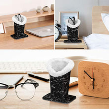 Load image into Gallery viewer, Fintie Plush Lined Eyeglasses Holder with Magnetic Base- PU Leather Glasses Stand Case (ZA-Constellation)