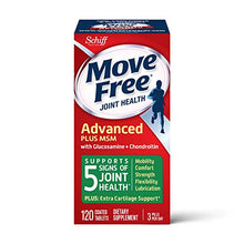 Load image into Gallery viewer, Glucosamine & Chondroitin Plus MSM Advanced Joint Health Supplement Tablets, Move Free (120 count in a bottle), Supports Mobility, Flexibility, Strength, Lubrication and Comfort