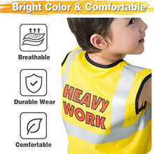 Load image into Gallery viewer, iPlay, iLearn Construction Worker Costume for Boys, Toddler Dress Up Clothes, Kid Builder Career Outfit W/ Tool Belt Vest Hat, Pretend Role Play Toy Set, Halloween Birthday Gift 3 4 5 6 Year Old Child