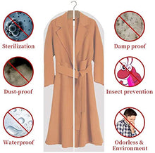 Load image into Gallery viewer, Perber Hanging Garment Bag Lightweight Clear Full Zipper Suit Bags (Set of 10) PEVA Moth-Proof Breathable Dust Cover for Closet Clothes Storage -24'' x 40''/10 Pack