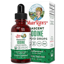 Load image into Gallery viewer, Iodine Supplement Drops by MaryRuth's, Organic for Hormone and Weight Support, Promotes Optimal Thyroid Health, 1 Year Supply, 1 Fl Oz