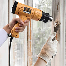 Load image into Gallery viewer, SEEKONE Heat Gun 1800W 122℉~1202℉(50℃- 650℃) Fast Heating Heavy Duty Hot Air Gun Kit Variable Temperature Control Overload Protection with 4 Nozzles for Crafts, Shrinking PVC, Stripping Paint(5.2FT)