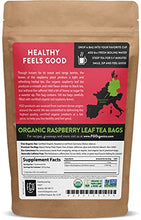 Load image into Gallery viewer, Organic Red Raspberry Leaf Tea Bags | 100 Tea Bags | Eco-Conscious Tea Bags in Kraft Bag | Raw from Germany | by FGO