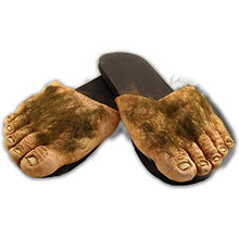 Load image into Gallery viewer, Billy Bob's Big Old Hairy Feet Costume Novelty Slippers, Large