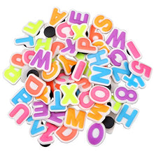 Load image into Gallery viewer, PartyFUN 72PCS Letters Shoes Charms GLOW IN THE DARK Shoes Charms for Clog Shoes & Wristband Bracelet Party Gifts