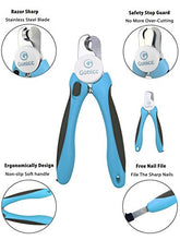 Load image into Gallery viewer, gonicc Dog & Cat Pets Nail Clippers and Trimmers - with Safety Guard to Avoid Over Cutting, Free Nail File, Razor Sharp Blade - Professional Grooming Tool for Large and Small Animals