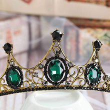 Load image into Gallery viewer, Tgirls Baroque Bride Wedding Queen Crowns and Tiaras Rhinestones Vintage Bridal Pageant Headband for Women