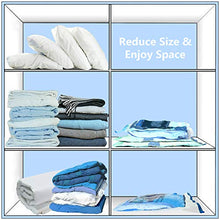 Load image into Gallery viewer, Vacwel Vacuum Storage Bags for Clothes. Space Saver Bags 28" x 20" for Small to Medium Size Garments with Advanced Airtight Ziplock Sealing. Free Handpump for Travel (8 Bags Pack)