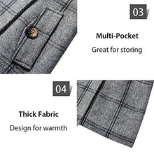 Load image into Gallery viewer, Wantdo Women's Plaid Coat Winter Long Double Breasted Warm Peacoat with Belt Plaid M