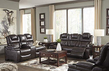 Load image into Gallery viewer, Signature Design by Ashley Warnerton Power Recliner Adjustable Headrest Chocolate