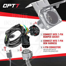 Load image into Gallery viewer, OPT7 7 to 4 Pin Tailgate Trailer Light Connector Adapter Extension- 4 FT