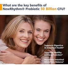 Load image into Gallery viewer, NewRhythm Probiotics 50 Billion CFU 20 Strains, 60 Veggie Capsules, Targeted Release Technology, Stomach Acid Resistant, No Need for Refrigeration, Non-GMO, Gluten Free