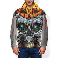 Load image into Gallery viewer, Men & Boys Hoodie for Cycling Fishing Sports - Horror Skull Evil Pumpkin 3D Printed Slim Fit Pullover Sweatshirt Drawstring Novelty Tunic Top Blouse