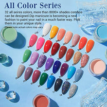 Load image into Gallery viewer, 42 Pcs Dip Powder Nail Kit Starter, AZUREBEAUTY New All Season Color Series Nail Dip Powder Kit Fall Dip System with Essential Liquid and Dip Recyeling Tray Set for French Nail Art Manicure Salon DIY Home Gift