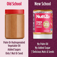 Load image into Gallery viewer, Natural Power Fuel Crunchy Nut Butter by NuttZo | 7 Nuts & Seeds Blend, Paleo, Non-GMO, Gluten-Free, Vegan, Kosher | 1g Sugar, 6g Protein | 12oz Jar (Pack of 6)