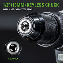 Load image into Gallery viewer, Greenworks 24V Brushless Cordless Hammer Drill Kit, 530 in./lbs Torque, 20+3 Position Clutch, 1/2 '' Keyless Chuck, Variable Speed, 1×2Ah Battery with 2A Charger, LED Light