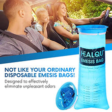Load image into Gallery viewer, Hospital Vomit Bags - Car Throw Up Bag - for Airsick Travel & Motion Sickness - Leak Resistant Medical Grade Puke Bag - Disposable Barf Bags Throw Up, Nausea, 1000ml (36 Pack)