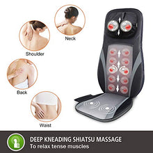 Load image into Gallery viewer, SNAILAX Shiatsu Back Massager with Heat -Deep Kneading Massage Chair Pad with Adjustable Intensity, Shiatsu Chair Massager to Relax Full Body Muscle