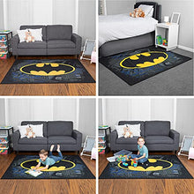 Load image into Gallery viewer, Franco Kids Room Non Slip Area Rug, 69 in x 52 in, Batman