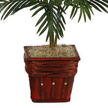 Load image into Gallery viewer, Nearly Natural 6536 Areca Palm with Wicker Basket Decorative Silk Plant, Green,10.5" x 10.5" x 40"