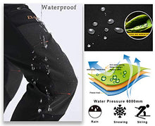 Load image into Gallery viewer, Postropaky Womens Outdoor Snow Ski Pants Waterproof Hiking Insulated Softshell Pants Snowboard Zipper Bottom Leg(313Grey12S)