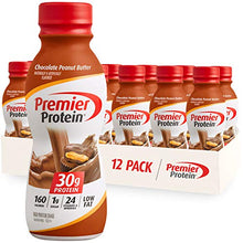 Load image into Gallery viewer, Premier Protein Shake, Chocolate Peanut Butter, 30g Protein, 1g Sugar, 24 Vitamins & Minerals, Nutrients to Support Immune Health, 11.5 Fl Oz, 12 Count