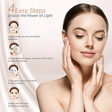 Load image into Gallery viewer, Led Face Mask Light Therapy - 7 Color Photon Blue & Red Light Maintenance Skin Rejuvenation Facial Skin Care Mask, Home Skin Care Mask for Face (white) (white)