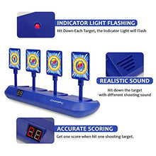 Load image into Gallery viewer, Digital Shooting Targets with Foam Dart Toy Shooting Blaster , 4 Targets Auto Reset Electronic Scoring Toys, Shooting Toys for Age of 5 6 7 8 9 10+ Years Old Kid Boys Girls, Compatible with Nerf Toys