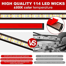Load image into Gallery viewer, BooYu White Rear Glass Lift Gate Dome Led Light Bar Tailgate Interior Camping Lights Rear Cargo Led Liftgate Light for Jeep Wrangler YJ TJ JK JKU JL JLU 1987-2020 4-Door and 2-Door, Wireless Remote