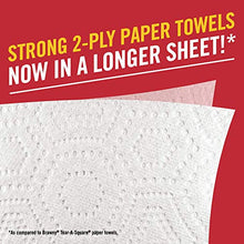 Load image into Gallery viewer, Brawny Tear-A-Square Paper Towels, 8 Double Rolls = 16 Regular Rolls, 3 Sheet Size Options, Quarter Size Sheets