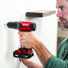 Load image into Gallery viewer, Skil 4-Tool Combo Kit: 20V Cordless Drill Driver, Impact Driver, Reciprocating Saw and LED Spotlight, Includes Two 2.0Ah Lithium Batteries and One Charger - CB739601