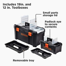 Load image into Gallery viewer, beyond by BLACK+DECKER Tool Box Bundle, 19-Inch & 12-Inch (BDST60129AEV)