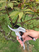 Load image into Gallery viewer, gonicc 8" Professional SK-5 Steel Blade Sharp Anvil Pruning Shears (GPPS-1001),Less effort. Pruning Scissors, Bonsai Cutters
