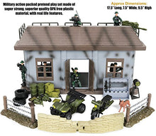 Load image into Gallery viewer, Click N' Play Army Action Figure and Military Playset with Multi Level Command Center, Includes 51 Accessories- 6 Solider Action Figures with Gear, Guns, Vehicles, Army Playset for boys 6+