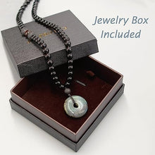 Load image into Gallery viewer, Healing Crystal Labradorite Beads Necklace, Genuine Tiger Eye Obsidian Lava Rock Labradorite Stone Pendant for Men Women, Protection Spiritual Amulet Necklace for Balance Meditation