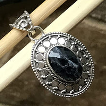 Load image into Gallery viewer, Genuine Blue Pietersite 925 Sterling Silver Designer Pendant 35mm