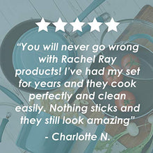 Load image into Gallery viewer, Rachael Ray Cucina Nonstick Cookware Pots and Pans Set, 12 Piece, Agave Blue